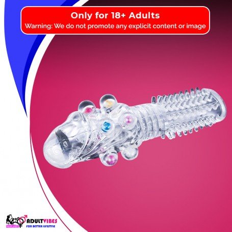 Male Cock Rings Penis Extension With Colourful Beads PES-022