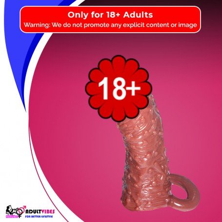 Solid Head Reusable Penis Extension Sleeve chocolate PES-026
