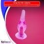 Crystal Anal Vibrating Butt Plug With Suction Cup AD-025
