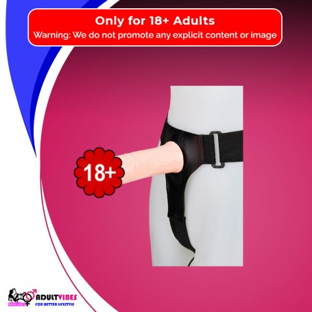 LeLuv 8 Male Hollow Vibrating Strap On SO-016