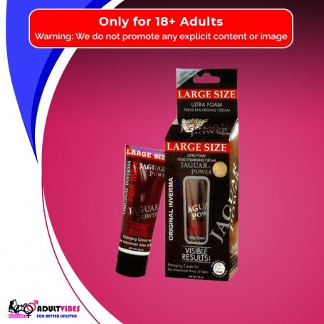 Jaguar Power Ultra Foam Penis Enlargement Cream 50ml PEC-001