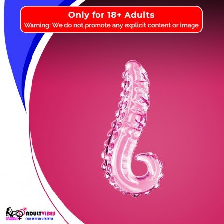 Kiss of Tongue Crystal Glass Dildo Anal Toy GD-002