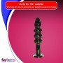 Black Beaded Glass Dildo Sex Toy GD-005